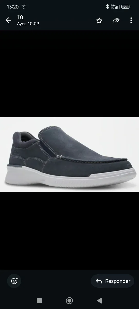 Zapatos casuales azule marino. Modelo Slip-on