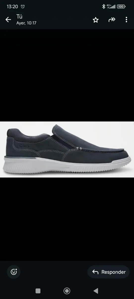 Zapatos casuales azule marino. Modelo Slip-on