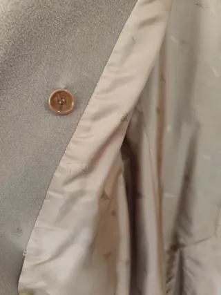 Abrigo de paño marrón