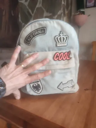Mochila vaquera con parches