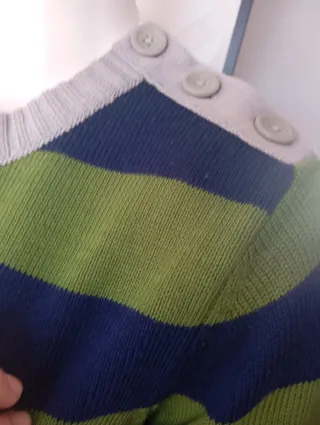 Jersey de caballero  H&M rayas verde y azul