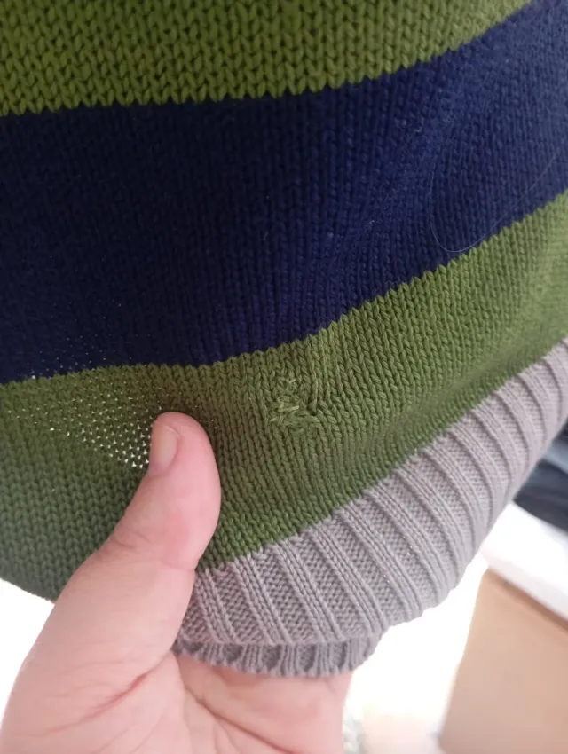 Jersey de caballero  H&M rayas verde y azul