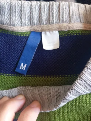 Jersey de caballero  H&M rayas verde y azul