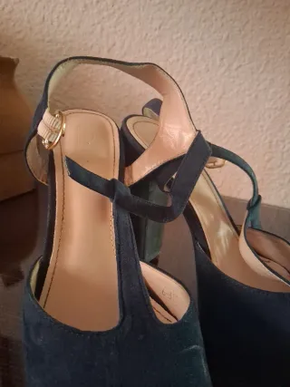 Zapatos de plataforma azul