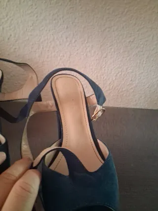 Zapatos de plataforma azul