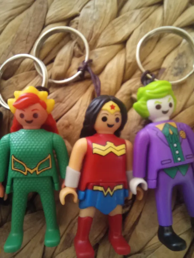 Llaveros Playmobil hechos a mano