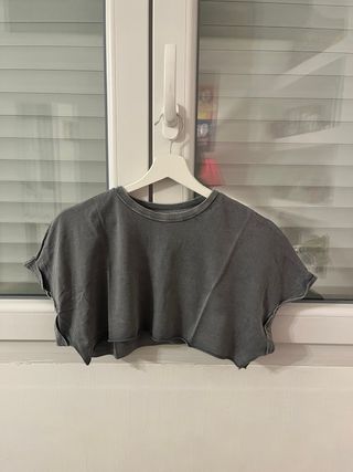 Camiseta Bershka gris talla única