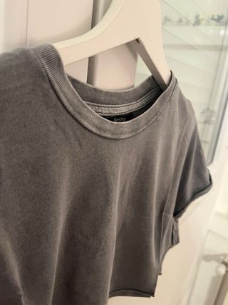 Camiseta Bershka gris talla única