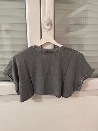 Camiseta Bershka gris talla única