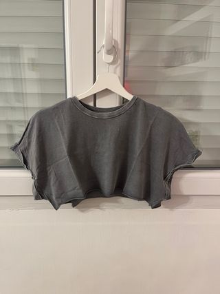 Camiseta Bershka gris talla única