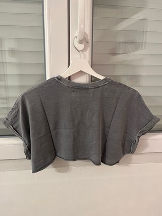 Camiseta Bershka gris talla única