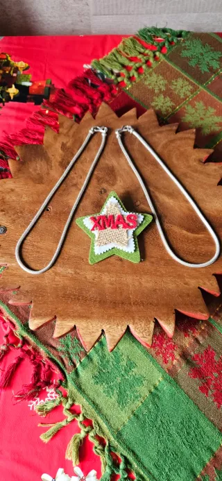 2 Collane snake in argento