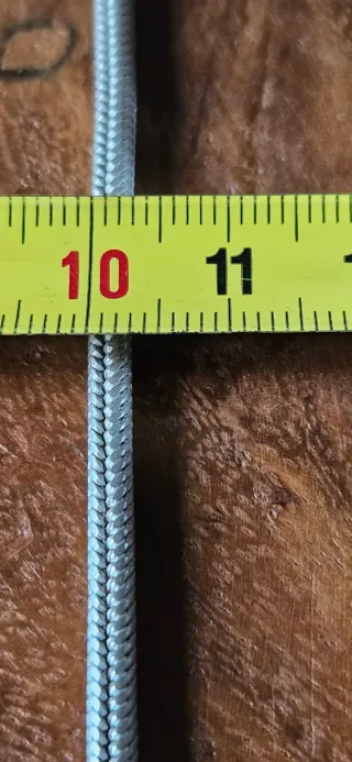 2 Collane snake in argento