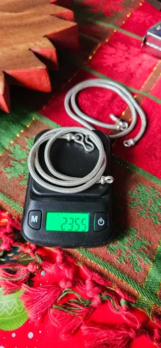 2 Collane snake in argento