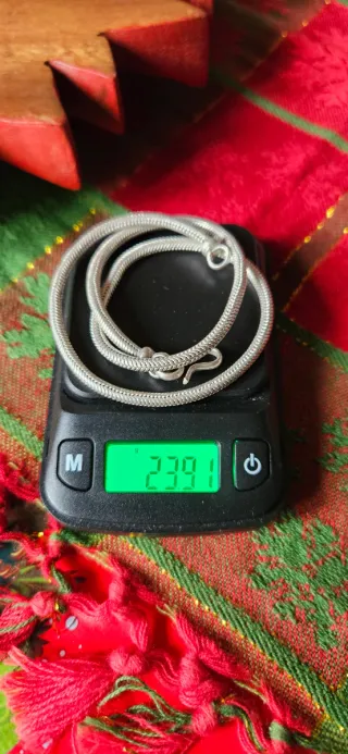 2 Collane snake in argento