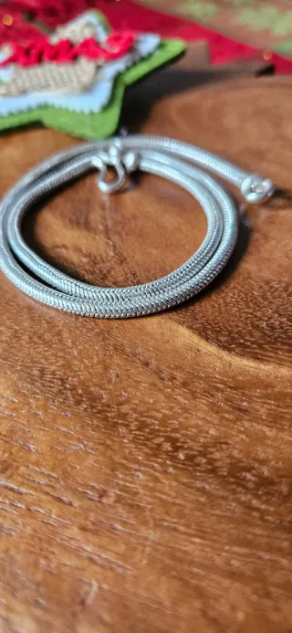 2 Collane snake in argento