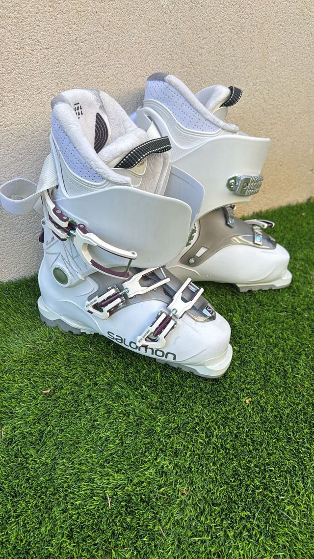 Botas de esquí Salomon blancas talla 26 - 26.5