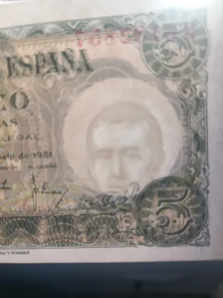 Billete 5 Pesetas Banco de España 1951