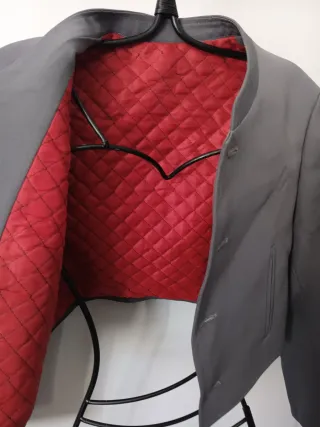 Chaqueta campera gris