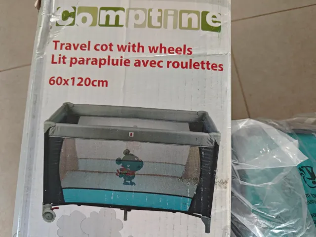 Cuna de viaje plegable Comptine 60x120 cm