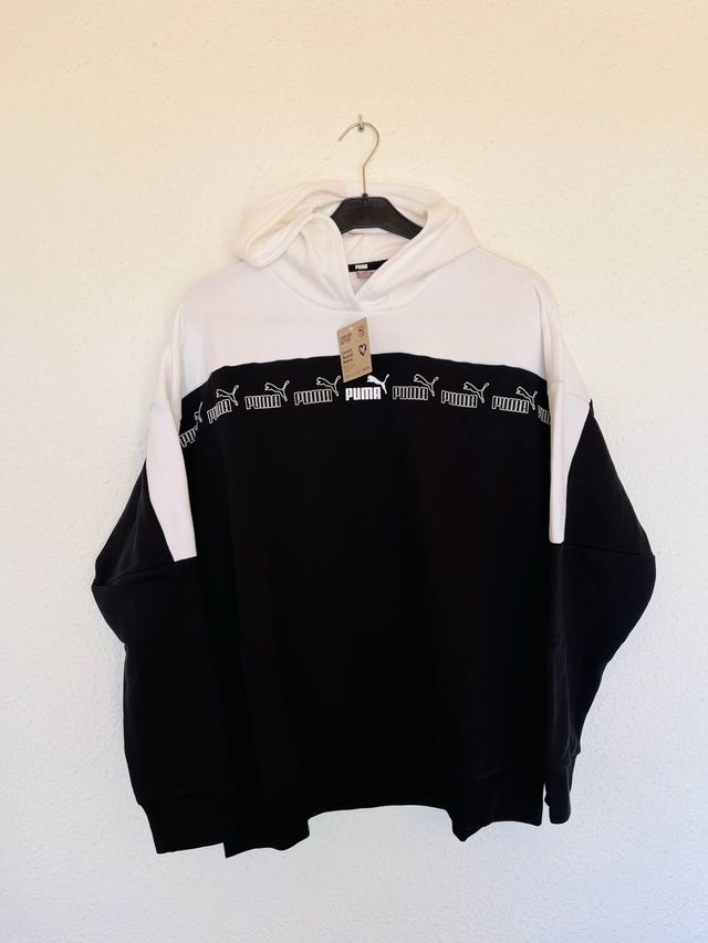 Sudadera Puma Blanca y Negra