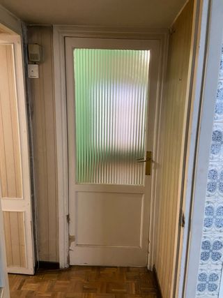 Conjunto 5 puertas madera y cristal