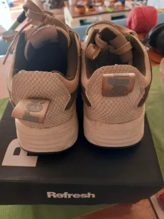 Zapatillas Refresh Talla 40 Beige/Verde Oliva
