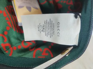 Gorra Gucci Negra Cuero