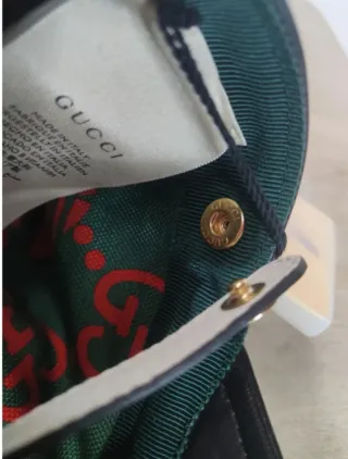 Gorra Gucci Negra Cuero