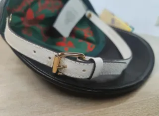 Gorra Gucci Negra Cuero