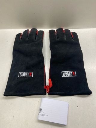 Guanti Weber in pelle per barbecue
