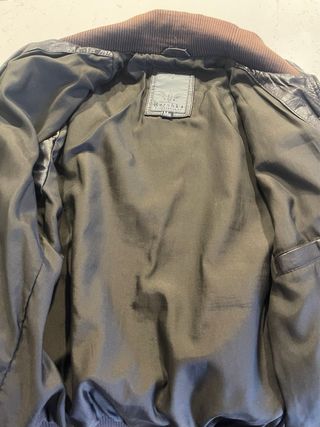 Cazadora Piel Marrón Talla M