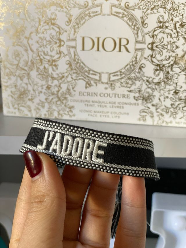 Pulsera Dior J'adore Negra y Blanca