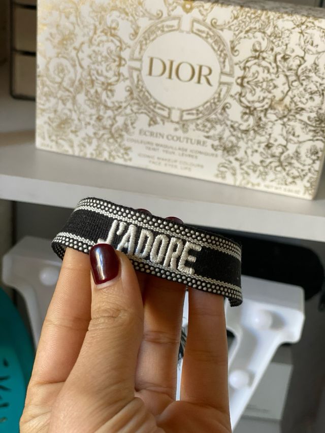 Pulsera Dior J'adore Negra y Blanca