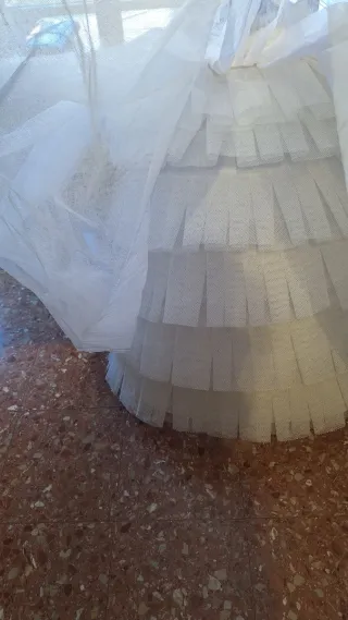Cancán blanco de tul