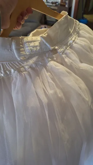 Cancán blanco de tul