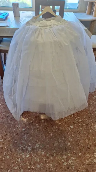 Cancán blanco de tul