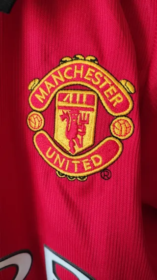 Camiseta Manchester United Retro Manga Larga S