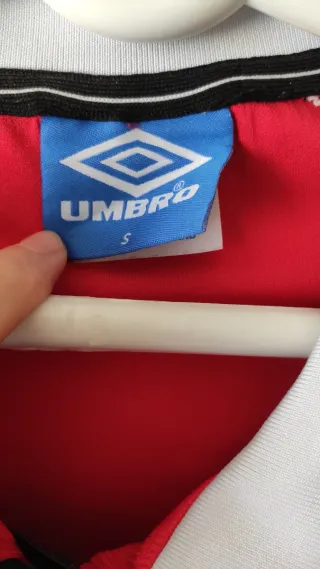 Camiseta Manchester United Retro Manga Larga S