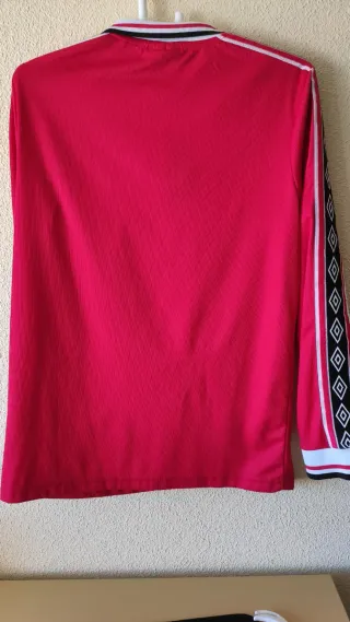 Camiseta Manchester United Retro Manga Larga S