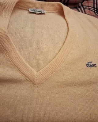 Maglione vintage Lacoste giallo