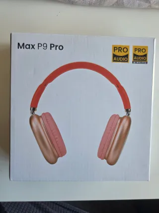 Auriculares P9 Max Pro Bluetooth Oro Rosa