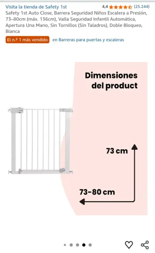Barrera seguridad niños Safety 1st