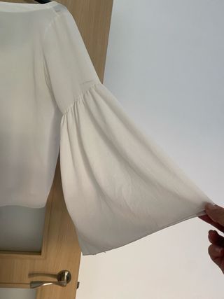 Blusa oversize blanco roto