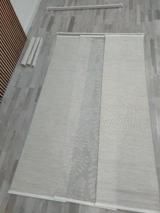 Tende Pannello Giapponese Beige e Bianco