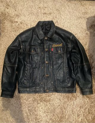Chaqueta Piel Diesel Vintage Negra