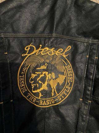 Chaqueta Piel Diesel Vintage Negra