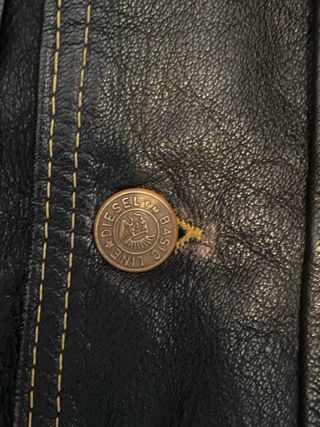 Chaqueta Piel Diesel Vintage Negra