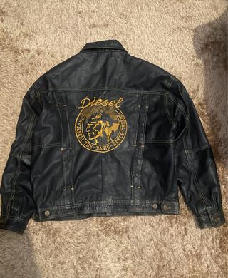 Chaqueta Piel Diesel Vintage Negra