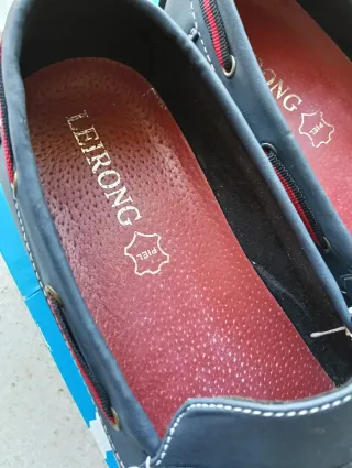 Mocasines LEIRONG Azul/Rojo Talla 44